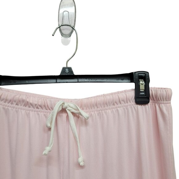 NEW Born Sleepwear Womens XL Pajama Set Pink Button Front Embroidered Collared - Picture 9 of 16